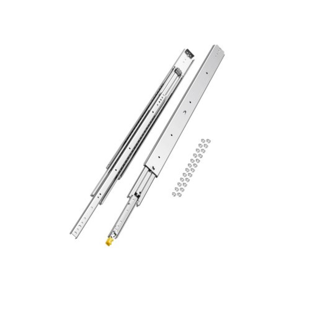 VEVOR 1 Pair Full Extension Slides συρταριών 16 18 20 24 30 35 37.4 59 24 32 36 40 48 60 in, 500 lbs Load Capacity Locking Slides συρταριών, ρουλεμάν με Lock Side Raunt Drlideil