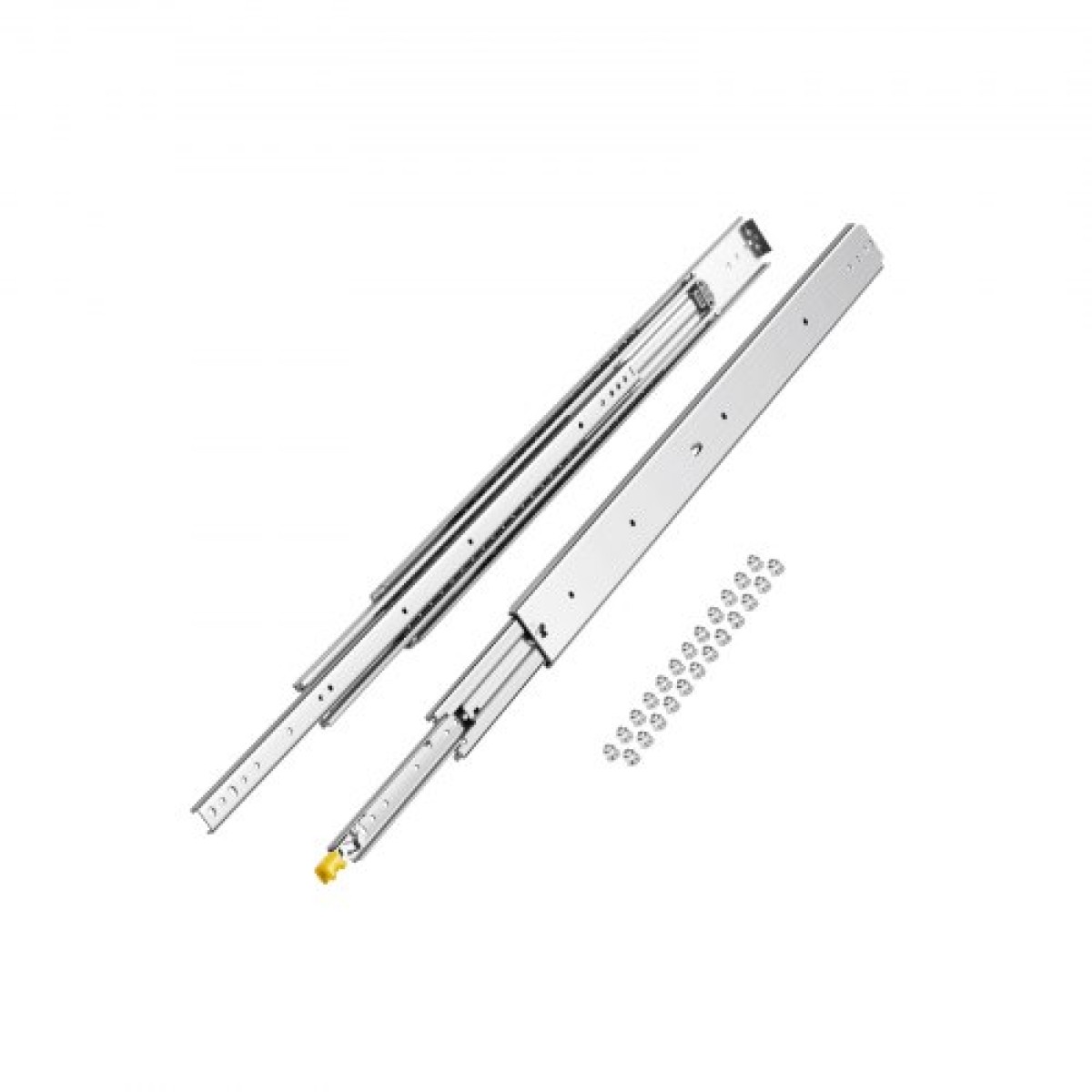 VEVOR 1 Pair Full Extension Slides συρταριών 16 18 20 24 30 35 37.4 59 24 32 36 40 48 60 in, 500 lbs Load Capacity Locking Slides συρταριών, ρουλεμάν με Lock Side Raunt Drlideil