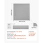 Επένδυση τοίχου VEVOR Slat, 4 x 4 ft, PVC γκαράζ με δομοστοιχειωτή σχεδίαση, ρυθμιζόμενο πάνελ τοίχου σε γκρι πηχάκι Εύκολη στην εγκατάσταση με δομή ζεύξης & κοπή DIY, Κατάλληλη για αποθήκευση και οθόνη