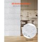 VEVOR 3D πάνελ τοίχου, 33-συσκευασία 11,81 x 11,81 σε PVC πλακάκια μινιμαλιστικής τέχνης μοντέρνας τέχνης, πάνελ τοίχου με κάλυψη 32 τετραγωνικών μέτρων, εσωτερική διακόσμηση σπιτιού για οροφή, υπνοδωμάτιο, σαλόνι και αίθουσα παιχνιδιών, Λευκό ματ