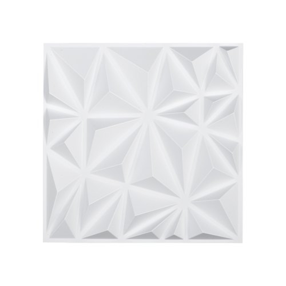 VEVOR 3D Wall Panels 33-Pack 11.81x11.81'' PVC 32 Sq.Ft Coverage Diamond White