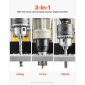 VEVOR Magnetic Drill, 1400W Motor 2 in Boring Diameter, 2878 lbf Electric Mag Drill Press, with 6 Coring Bits, Variable Speed, Drilling Machine for Metal Surface, Home Improvement Industry, Yellow