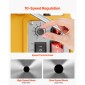 VEVOR Magnetic Drill, 1400W Motor 2 in Boring Diameter, 2878 lbf Electric Mag Drill Press, with 6 Coring Bits, Variable Speed, Drilling Machine for Metal Surface, Home Improvement Industry, Yellow