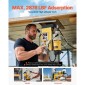 VEVOR Magnetic Drill, 1400W Motor 2 in Boring Diameter, 2878 lbf Electric Mag Drill Press, with 6 Coring Bits, Variable Speed, Drilling Machine for Metal Surface, Home Improvement Industry, Yellow