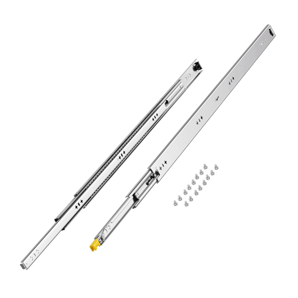 VEVOR 1 Pair Full Extension Slides συρταριών 16 18 20 24 30 35 37.4 59 24 32 36 40 48 60 in, 250 lbs Load Capacity Locking Slides συρταριών, ρουλεμάν με πλευρική βάση κλειδαριάς Drlideil