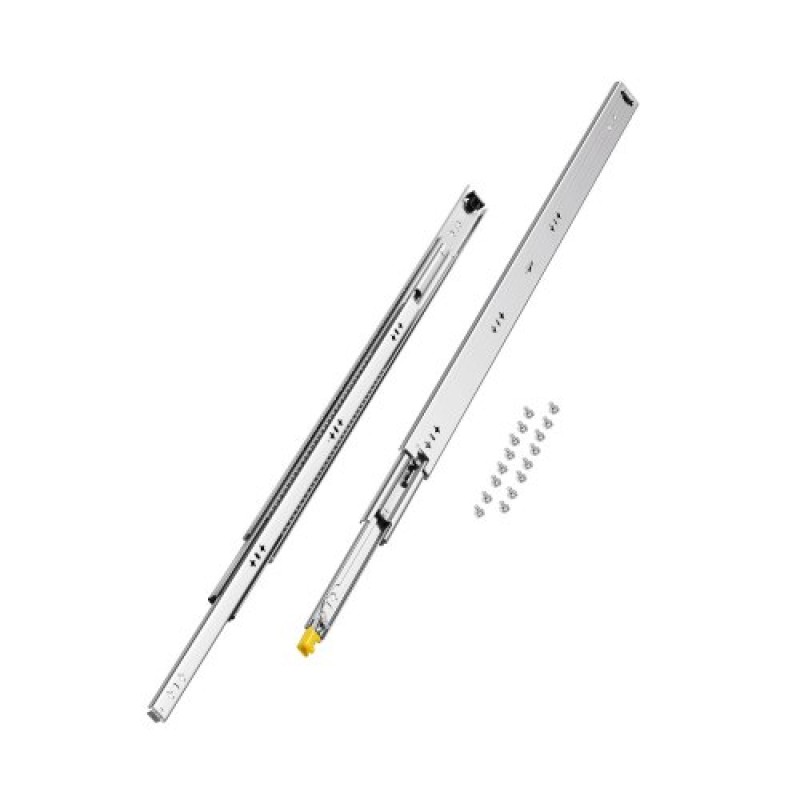 VEVOR 1 Pair Full Extension Slides συρταριών 16 18 20 24 30 35 37.4 59 24 32 36 40 48 60 in, 250 lbs Load Capacity Locking Slides συρταριών, ρουλεμάν με πλευρική βάση κλειδαριάς Drlideil