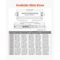 VEVOR 1 Pair Full Extension Slides συρταριών 18 20 22 28 30 32 36 38 40 44 48 52 56 60 in, 500 lbs Χωρητικότητα φορτίου Κλείδωμα συρταριών συρταριών, ρουλεμάν με πλευρική βάση κλειδαριάς Drail