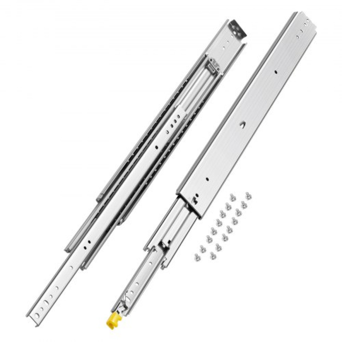 VEVOR 1 Pair Full Extension Slides συρταριών 16 18 20 24 30 35 37.4 59 24 32 36 40 48 60 in, 500 lbs Load Capacity Locking Slides συρταριών, ρουλεμάν με Lock Side Raunt Drlideil