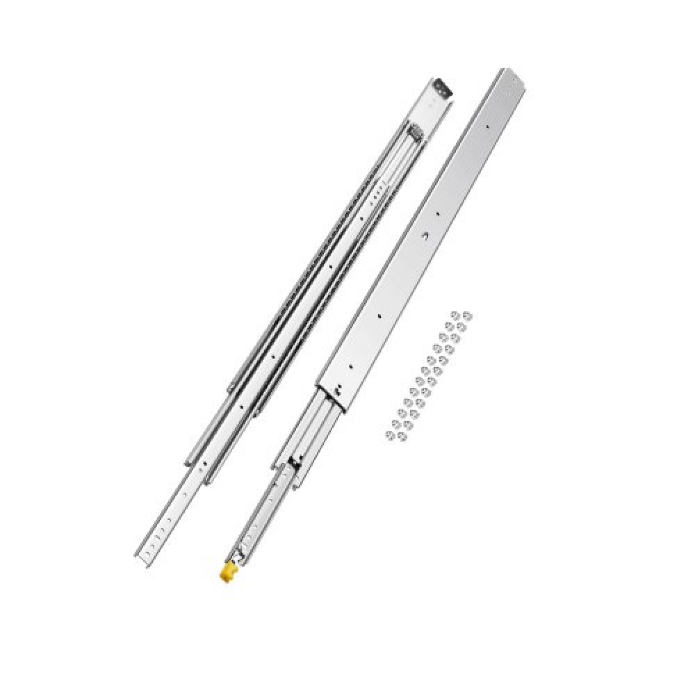 VEVOR 1 Pair Full Extension Slides συρταριών 16 18 20 24 30 35 37.4 59 24 32 36 40 48 60 in, 500 lbs Load Capacity Locking Slides συρταριών, ρουλεμάν με Lock Side Raunt Drlideil