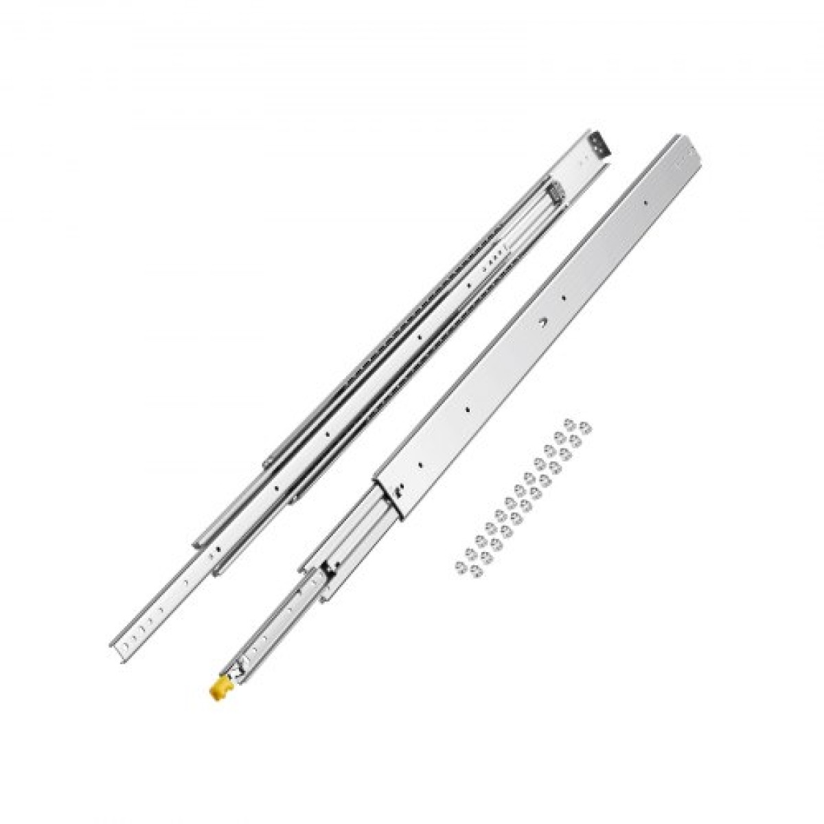 VEVOR 1 Pair Full Extension Slides συρταριών 16 18 20 24 30 35 37.4 59 24 32 36 40 48 60 in, 500 lbs Load Capacity Locking Slides συρταριών, ρουλεμάν με Lock Side Raunt Drlideil