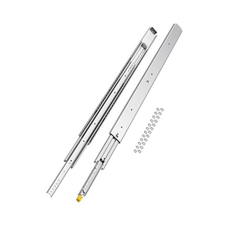 VEVOR 1 Pair Full Extension Slides συρταριών 16 18 20 24 30 35 37.4 59 24 32 36 40 48 60 in, 500 lbs Load Capacity Locking Slides συρταριών, ρουλεμάν με Lock Side Raunt Drlideil