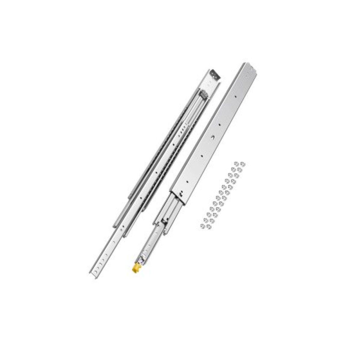 VEVOR 1 Pair Full Extension Slides συρταριών 16 18 20 24 30 35 37.4 59 24 32 36 40 48 60 in, 500 lbs Load Capacity Locking Slides συρταριών, ρουλεμάν με Lock Side Raunt Drlideil