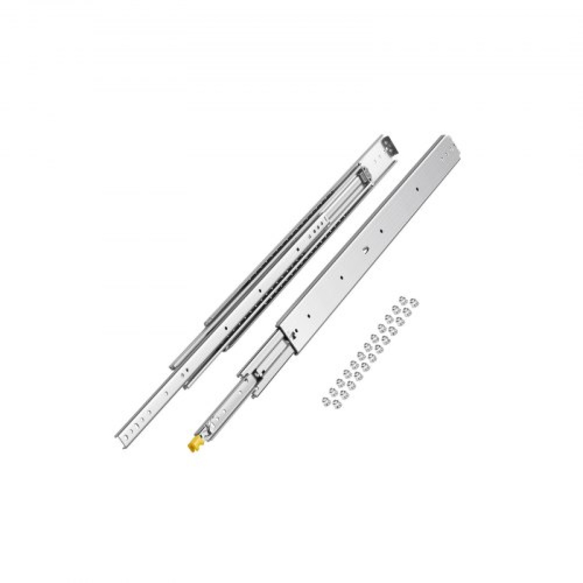 VEVOR 1 Pair Full Extension Slides συρταριών 16 18 20 24 30 35 37.4 59 24 32 36 40 48 60 in, 500 lbs Load Capacity Locking Slides συρταριών, ρουλεμάν με Lock Side Raunt Drlideil