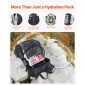 Σακίδιο πλάτης VEVOR Hydration με 2L TPU Water Bladder, Σακίδιο πλάτης Hydration Pack, Ελαφρύ σακίδιο νερού πεζοπορίας για άνδρες γυναίκες, Hydro Water Daypack για πεζοπορία, τρέξιμο, ποδηλασία, κάμπινγκ & Rave