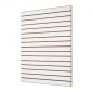 Επένδυση τοίχου VEVOR slat, 4 x 4 ft, MDF Slatwall Garage με αρθρωτή σχεδίαση, Λευκό slat Wall Εύκολη εγκατάσταση, ρυθμιζόμενο πάνελ slatwall με δομή ζεύξης & κοπή DIY, Ταιριάζει για αποθήκευση και οθόνη