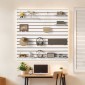 Επένδυση τοίχου VEVOR slat, 4 x 4 ft, MDF Slatwall Garage με αρθρωτή σχεδίαση, Λευκό slat Wall Εύκολη εγκατάσταση, ρυθμιζόμενο πάνελ slatwall με δομή ζεύξης & κοπή DIY, Ταιριάζει για αποθήκευση και οθόνη