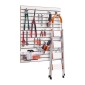 Επένδυση τοίχου VEVOR slat, 4 x 4 ft, MDF Slatwall Garage με αρθρωτή σχεδίαση, Λευκό slat Wall Εύκολη εγκατάσταση, ρυθμιζόμενο πάνελ slatwall με δομή ζεύξης & κοπή DIY, Ταιριάζει για αποθήκευση και οθόνη