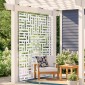VEVOR Metal Privacy Screen, 47" W x 76" H Εξωτερικές Οθόνες Προστασίας Προσωπικών Δεδομένων 3 πάνελ, Ανεξάρτητο διαχωριστικό εξωτερικού χώρου με βάση, Διακοσμητικός ατσάλινος φράχτης κήπου Privacy για Μπαλκόνι Αίθριο Εσωτερικό Υδρομασάζ Λευκό