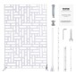 VEVOR Metal Privacy Screen, 47" W x 76" H Εξωτερικές Οθόνες Προστασίας Προσωπικών Δεδομένων 3 πάνελ, Ανεξάρτητο διαχωριστικό εξωτερικού χώρου με βάση, Διακοσμητικός ατσάλινος φράχτης κήπου Privacy για Μπαλκόνι Αίθριο Εσωτερικό Υδρομασάζ Λευκό