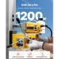 VEVOR Magnetic Drill, 1200W Motor 1.6 in Boring Diameter, 2810 lbf Electric Mag Drill Press, with 2 Coring Bits, Variable Speed, Drilling Machine for Metal Surface, Home Improvement Industry, Yellow