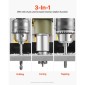 VEVOR Magnetic Drill, 1200W Motor 1.6 in Boring Diameter, 2810 lbf Electric Mag Drill Press, with 2 Coring Bits, Variable Speed, Drilling Machine for Metal Surface, Home Improvement Industry, Yellow