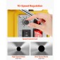 VEVOR Magnetic Drill, 1200W Motor 1.6 in Boring Diameter, 2810 lbf Electric Mag Drill Press, with 2 Coring Bits, Variable Speed, Drilling Machine for Metal Surface, Home Improvement Industry, Yellow
