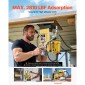 VEVOR Magnetic Drill, 1200W Motor 1.6 in Boring Diameter, 2810 lbf Electric Mag Drill Press, with 2 Coring Bits, Variable Speed, Drilling Machine for Metal Surface, Home Improvement Industry, Yellow