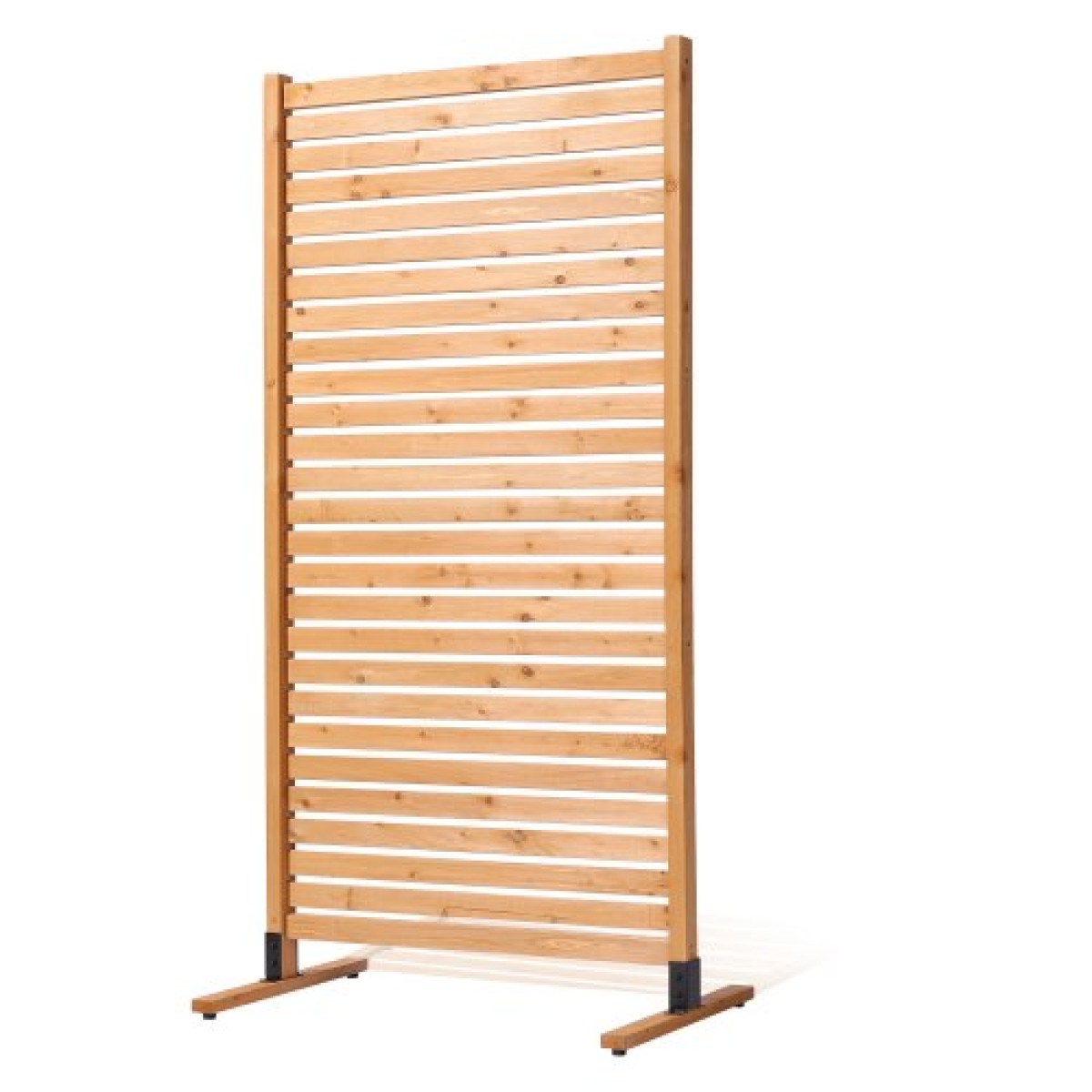 VEVOR Wooden Privacy Screen, 36" W x 76" H Outdoor Privacy Screen, Freestanding Wood Privacy Panel with Stand, Διακοσμητικό Patio Privacy Screen, Outdoor Divider for Balcony Patio Lawn Garden