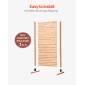 VEVOR Wooden Privacy Screen, 36" W x 76" H Outdoor Privacy Screen, Freestanding Wood Privacy Panel with Stand, Διακοσμητικό Patio Privacy Screen, Outdoor Divider for Balcony Patio Lawn Garden