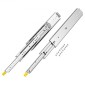 VEVOR 1 Pair Full Extension Slides συρταριών 18 20 22 28 30 32 36 38 40 44 48 52 56 60 in, 500 lbs Χωρητικότητα φορτίου Κλείδωμα συρταριών συρταριών, ρουλεμάν με πλευρική βάση κλειδαριάς Drail