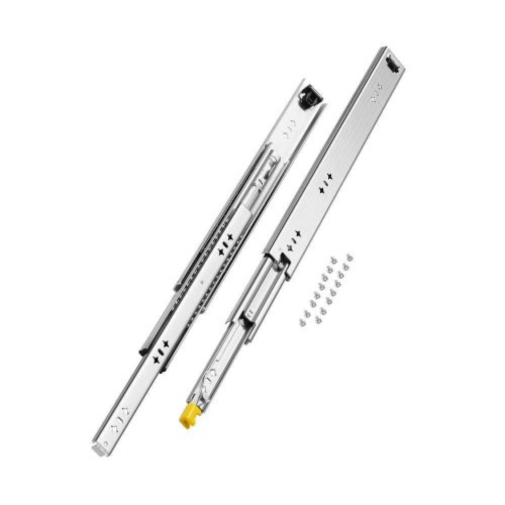 VEVOR 1 Pair Full Extension Slides συρταριών 16 18 20 24 30 35 37.4 59 24 32 36 40 48 60 in, 250 lbs Load Capacity Locking Slides συρταριών, ρουλεμάν με πλευρική βάση κλειδαριάς Drlideil