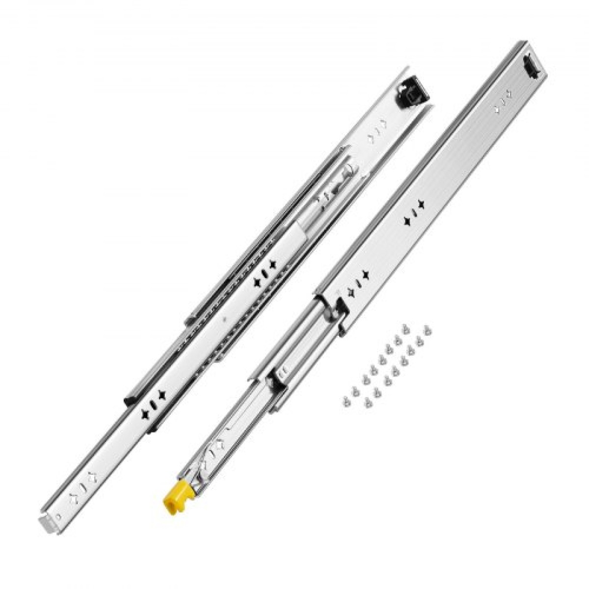 VEVOR 1 Pair Full Extension Slides συρταριών 16 18 20 24 30 35 37.4 59 24 32 36 40 48 60 in, 250 lbs Load Capacity Locking Slides συρταριών, ρουλεμάν με πλευρική βάση κλειδαριάς Drlideil