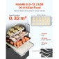VEVOR Vacuum Freeze Dryer Machine, 8.8-13.2 LBS/Batch Food Freeze Drying Machine με δίσκους 4 στρώσεων, αντλία κενού, ρυθμιζόμενο χρονόμετρο και έλεγχο θερμοκρασίας, για φρούτα λαχανικά κρέας, μαύρο