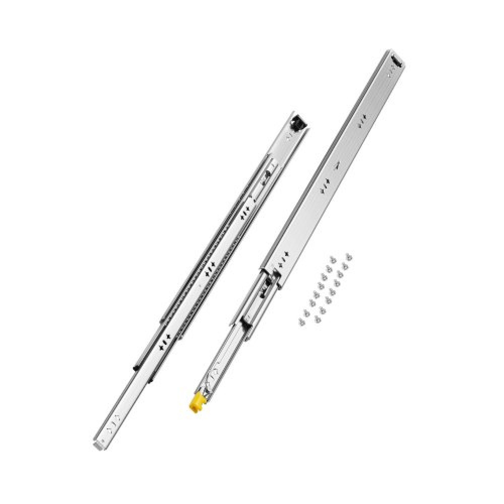 VEVOR 1 Pair Full Extension Slides συρταριών 16 18 20 24 30 35 37.4 59 24 32 36 40 48 60 in, 250 lbs Load Capacity Locking Slides συρταριών, ρουλεμάν με πλευρική βάση κλειδαριάς Drlideil