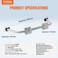 VEVOR Ladder Stabilizer, Extension Ladder Standoff, Heavy Duty Wing Span/Wall Ladder εξαρτήματα για υδρορροή οροφής, εύκολο στη χρήση & ευρεία προσαρμοστικότητα & αντιολισθητικά πόδια από καουτσούκ, 330 lbs Βαθμολογία βάρους