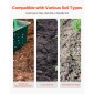 VEVOR Post Hole Digger, Heavy Duty Post Hole Digger με ξύλινη λαβή, Manual Hole Digger με σήμανση κλίμακας και μεταλλική λεπίδα, Post Hole Digger Tool for Digging Yard Work Gardening Outdoor, 57,5 ​​ιντσών