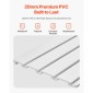 Επένδυση τοίχου VEVOR slat, 8 x 4 ft, PVC πλάκα γκαράζ με αξεσουάρ, λευκή πλάκα τοίχου Εύκολη εγκατάσταση, ρυθμιζόμενο πάνελ πλάκας με δομή ζεύξης & κοπή DIY, Ταιριάζει για αποθήκευση και οθόνη