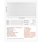 Επένδυση τοίχου VEVOR slat, 8 x 4 ft, PVC πλάκα γκαράζ με αξεσουάρ, λευκή πλάκα τοίχου Εύκολη εγκατάσταση, ρυθμιζόμενο πάνελ πλάκας με δομή ζεύξης & κοπή DIY, Ταιριάζει για αποθήκευση και οθόνη