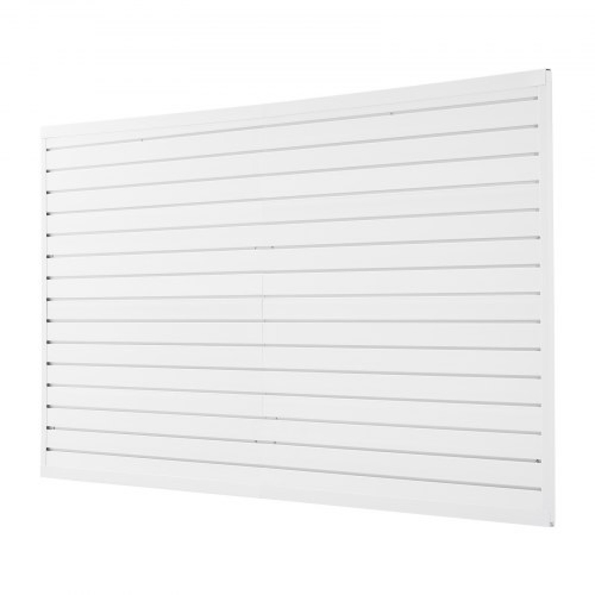 Επένδυση τοίχου VEVOR slat, 8 x 4 ft, PVC πλάκα γκαράζ με αξεσουάρ, λευκή πλάκα τοίχου Εύκολη εγκατάσταση, ρυθμιζόμενο πάνελ πλάκας με δομή ζεύξης & κοπή DIY, Ταιριάζει για αποθήκευση και οθόνη