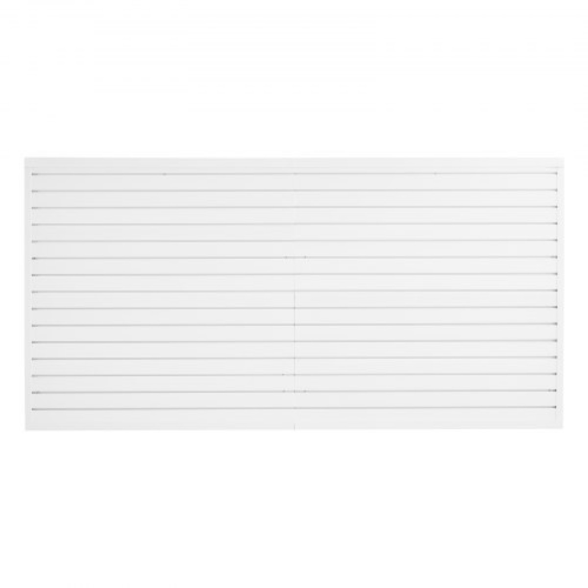 Επένδυση τοίχου VEVOR slat, 8 x 4 ft, PVC πλάκα γκαράζ με αξεσουάρ, λευκή πλάκα τοίχου Εύκολη εγκατάσταση, ρυθμιζόμενο πάνελ πλάκας με δομή ζεύξης & κοπή DIY, Ταιριάζει για αποθήκευση και οθόνη
