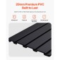 Επένδυση τοίχου VEVOR slat, 4 x 4 ft, PVC slatwall γκαράζ με αρθρωτή σχεδίαση, μαύρη πλάκα τοίχου Εύκολα στην εγκατάσταση, ρυθμιζόμενο πάνελ slatwall με δομή ζεύξης & κοπή DIY, Ταιριάζει για αποθήκευση και οθόνη