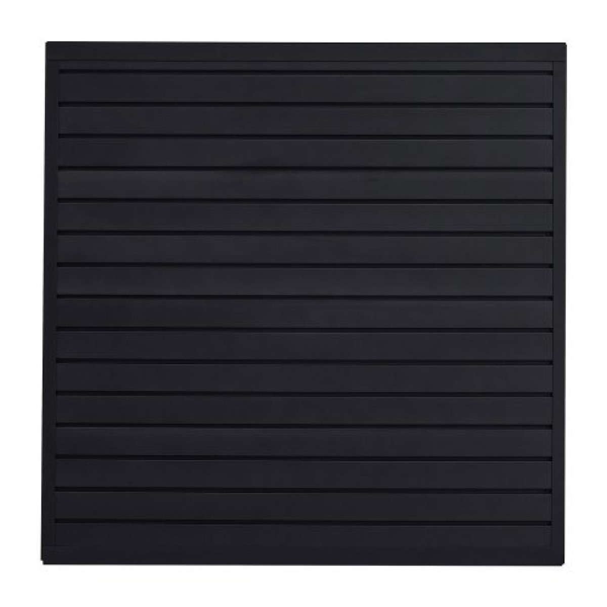 Επένδυση τοίχου VEVOR slat, 4 x 4 ft, PVC slatwall γκαράζ με αρθρωτή σχεδίαση, μαύρη πλάκα τοίχου Εύκολα στην εγκατάσταση, ρυθμιζόμενο πάνελ slatwall με δομή ζεύξης & κοπή DIY, Ταιριάζει για αποθήκευση και οθόνη