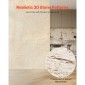 VEVOR 3D πάνελ τοίχου, 4 Pack 48 x 24 σε PU Πλακάκια τέχνης τοίχου απομίμηση φυσικής πέτρας, πάνελ τοίχου με κάλυψη 32 τετραγωνικών μέτρων, Εσωτερική διακόσμηση σπιτιού για οροφή, υπνοδωμάτιο, σαλόνι και gaming room, Stone Yellow