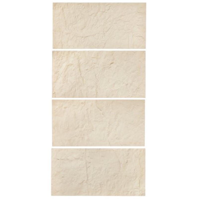 VEVOR 3D πάνελ τοίχου, 4 Pack 48 x 24 σε PU Πλακάκια τέχνης τοίχου απομίμηση φυσικής πέτρας, πάνελ τοίχου με κάλυψη 32 τετραγωνικών μέτρων, Εσωτερική διακόσμηση σπιτιού για οροφή, υπνοδωμάτιο, σαλόνι και gaming room, Stone Yellow