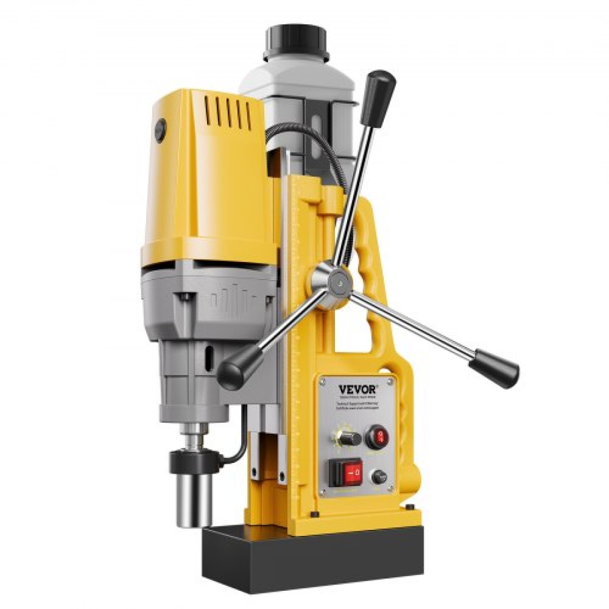 VEVOR Magnetic Drill, 1400W Motor 2 in Boring Diameter, 2922 lbf Portable Electric Mag Drill Press, 0-750 RPM Μεταβλητή ταχύτητα, Μηχανή διάτρησης για μεταλλική επιφάνεια, βιομηχανική και οικιακή βελτίωση