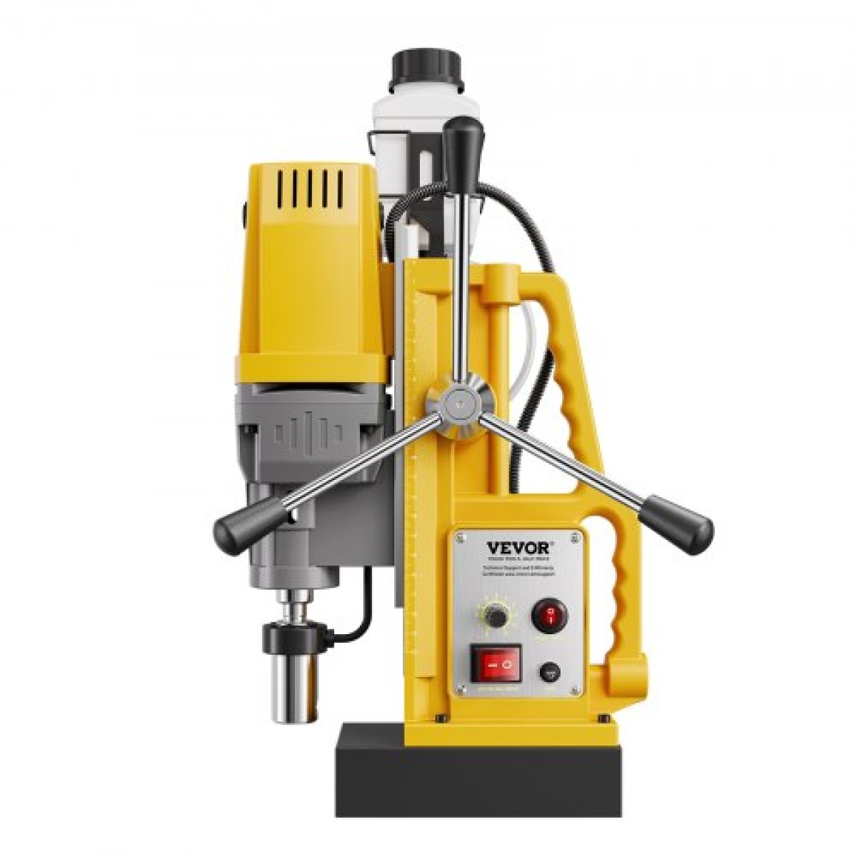 VEVOR Magnetic Drill, 1400W Motor 2 in Boring Diameter, 2922 lbf Portable Electric Mag Drill Press, 0-750 RPM Μεταβλητή ταχύτητα, Μηχανή διάτρησης για μεταλλική επιφάνεια, βιομηχανική και οικιακή βελτίωση