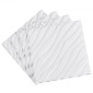 VEVOR 3D πάνελ τοίχου, 12-συσκευασία 19,7 x 19,7 σε PVC πλακάκια μινιμαλιστικών κυμάτων μοντέρνας τέχνης, πάνελ τοίχου κάλυψης 32 τετραγωνικών μέτρων, Εσωτερική διακόσμηση σπιτιού για οροφή, υπνοδωμάτιο, σαλόνι και αίθουσα παιχνιδιών, Λευκό ματ