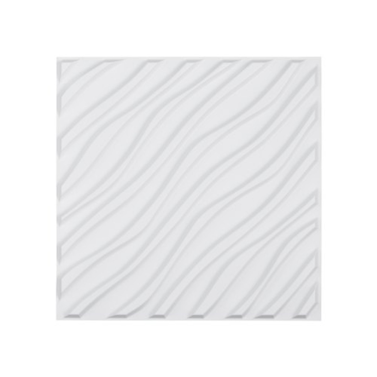 VEVOR 3D πάνελ τοίχου, 12-συσκευασία 19,7 x 19,7 σε PVC πλακάκια μινιμαλιστικών κυμάτων μοντέρνας τέχνης, πάνελ τοίχου κάλυψης 32 τετραγωνικών μέτρων, Εσωτερική διακόσμηση σπιτιού για οροφή, υπνοδωμάτιο, σαλόνι και αίθουσα παιχνιδιών, Λευκό ματ