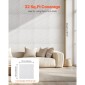 VEVOR 3D πάνελ τοίχου, 12-συσκευασία 19,7 x 19,7 σε PVC πλακάκια μινιμαλιστικών κυμάτων μοντέρνας τέχνης, πάνελ τοίχου κάλυψης 32 τετραγωνικών μέτρων, Εσωτερική διακόσμηση σπιτιού για οροφή, υπνοδωμάτιο, σαλόνι και αίθουσα παιχνιδιών, Λευκό ματ