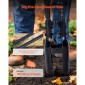 VEVOR Post Hole Digger, Heavy Duty Post Hole Digger με λαβή Fiberglass, Manual Hole Digger με σήμανση κλίμακας και μεταλλική λεπίδα, Post Hole Digger Tool για σκάψιμο κηπουρικής και εξωτερικού χώρου, 57,5 ​​ιντσών